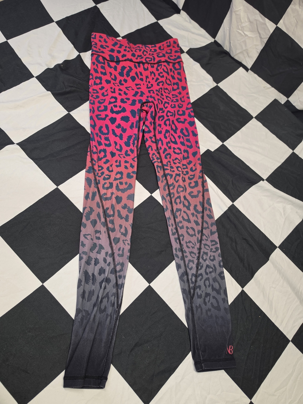 Women’s Pink Ombre Leopard Print Leggings